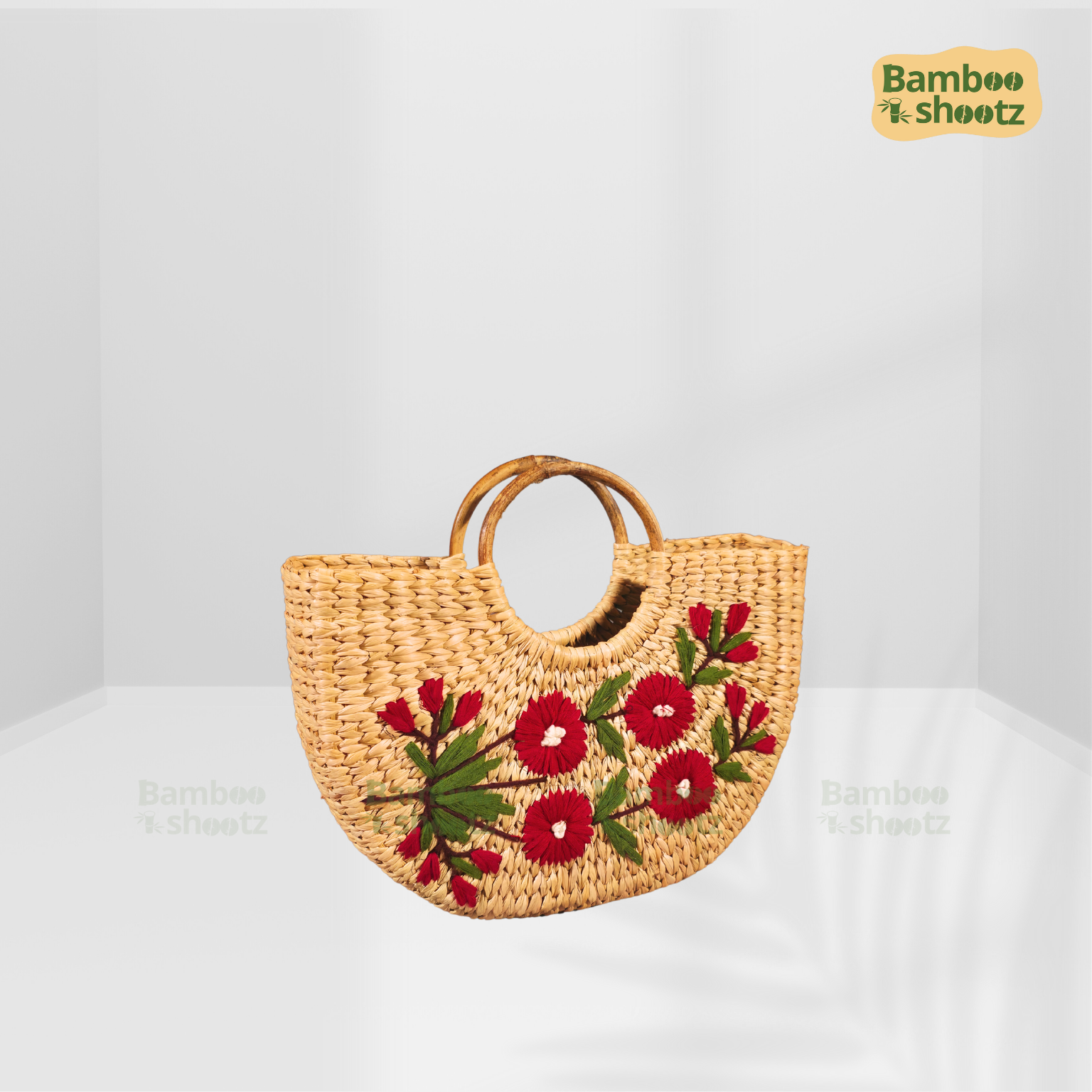 Kouna grass U Bag Floral Red