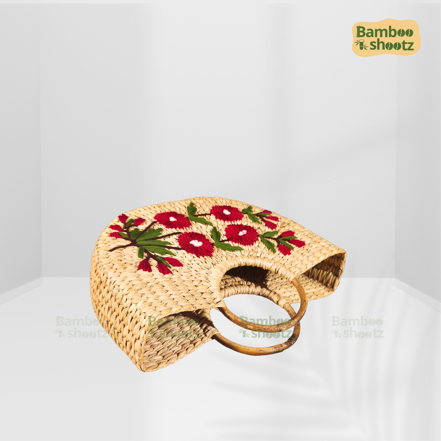Kouna grass U Bag Floral Red