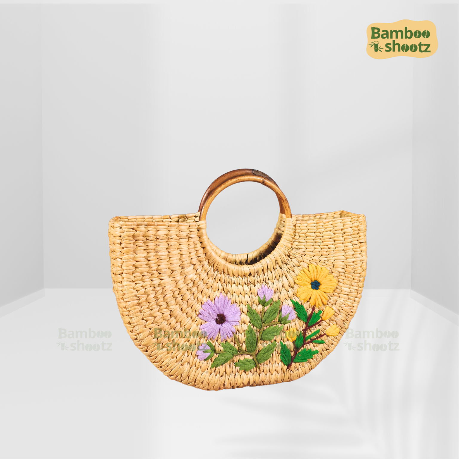 Kouna grass U Bag Floral Violet