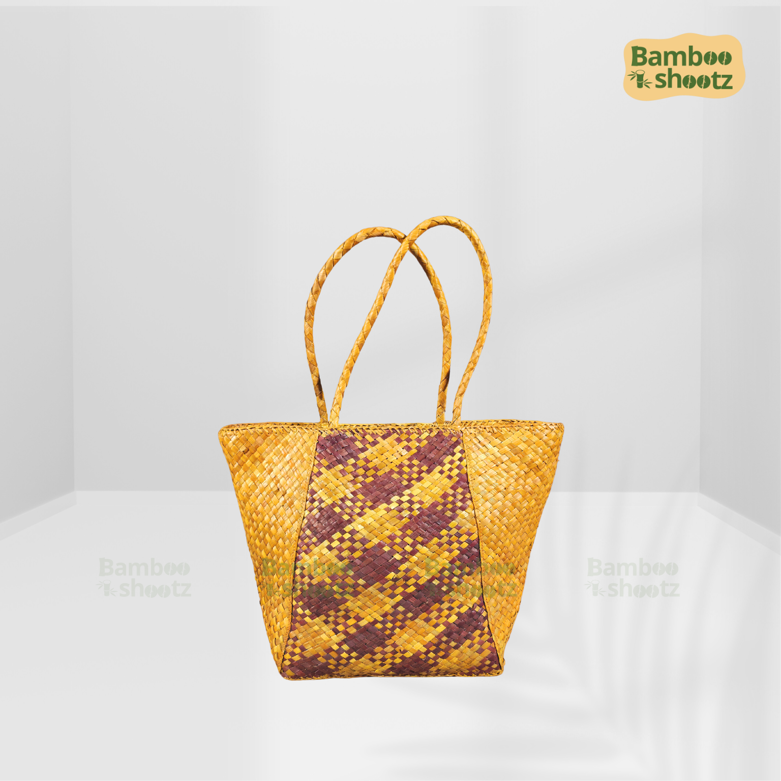 Screwpine Indoors Tote bag Checked Yellow x Red