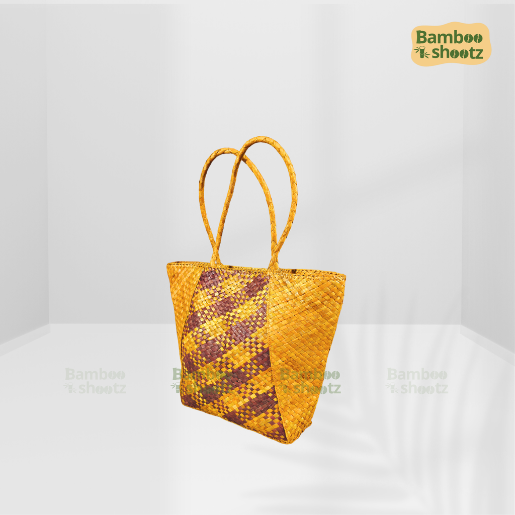 Screwpine Indoors Tote bag Checked Yellow x Red