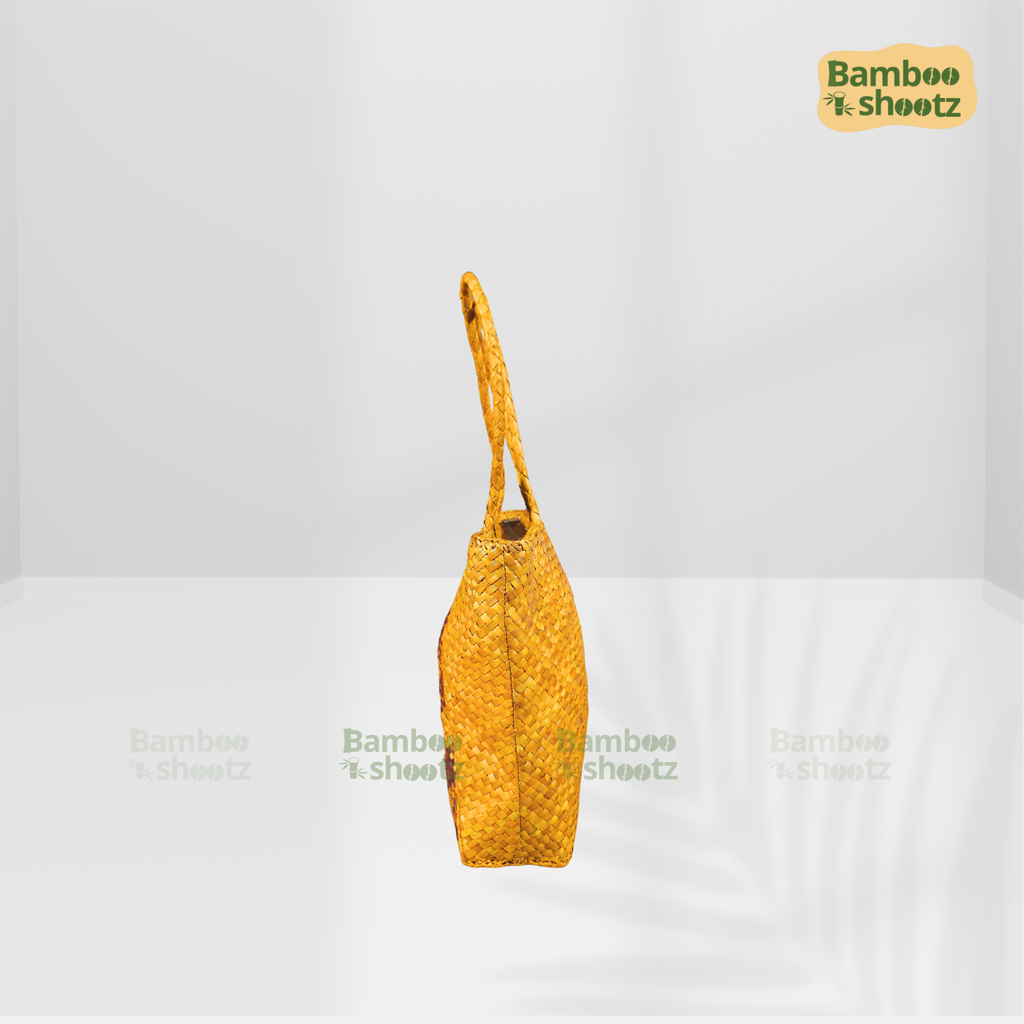 Screwpine Indoors Tote bag Checked Yellow x Red