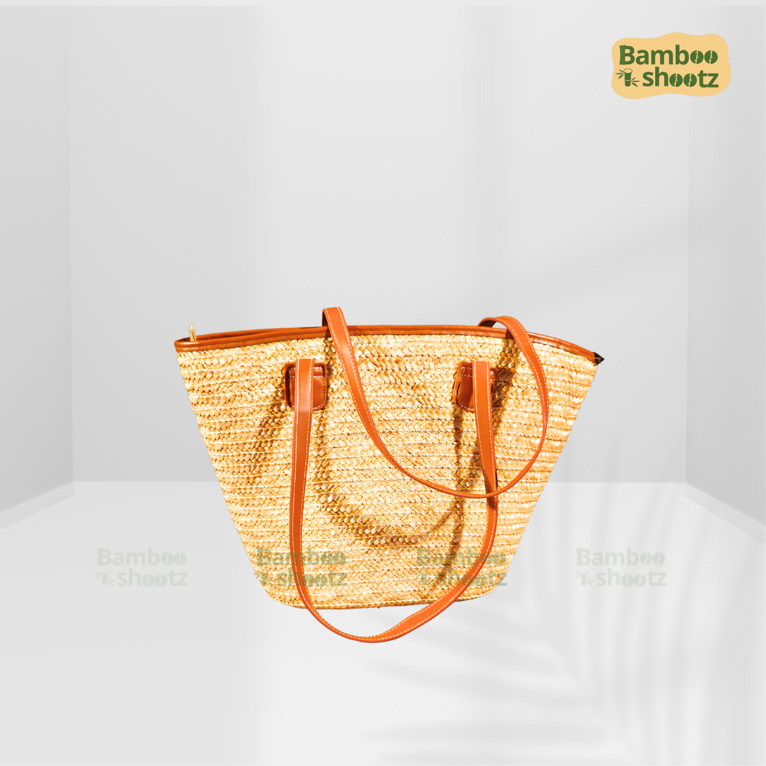 Kouna Grass Seagrass Beige  Beach Bag