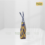 Screwpine Indoors Tote bag Checked Blue x Sandal