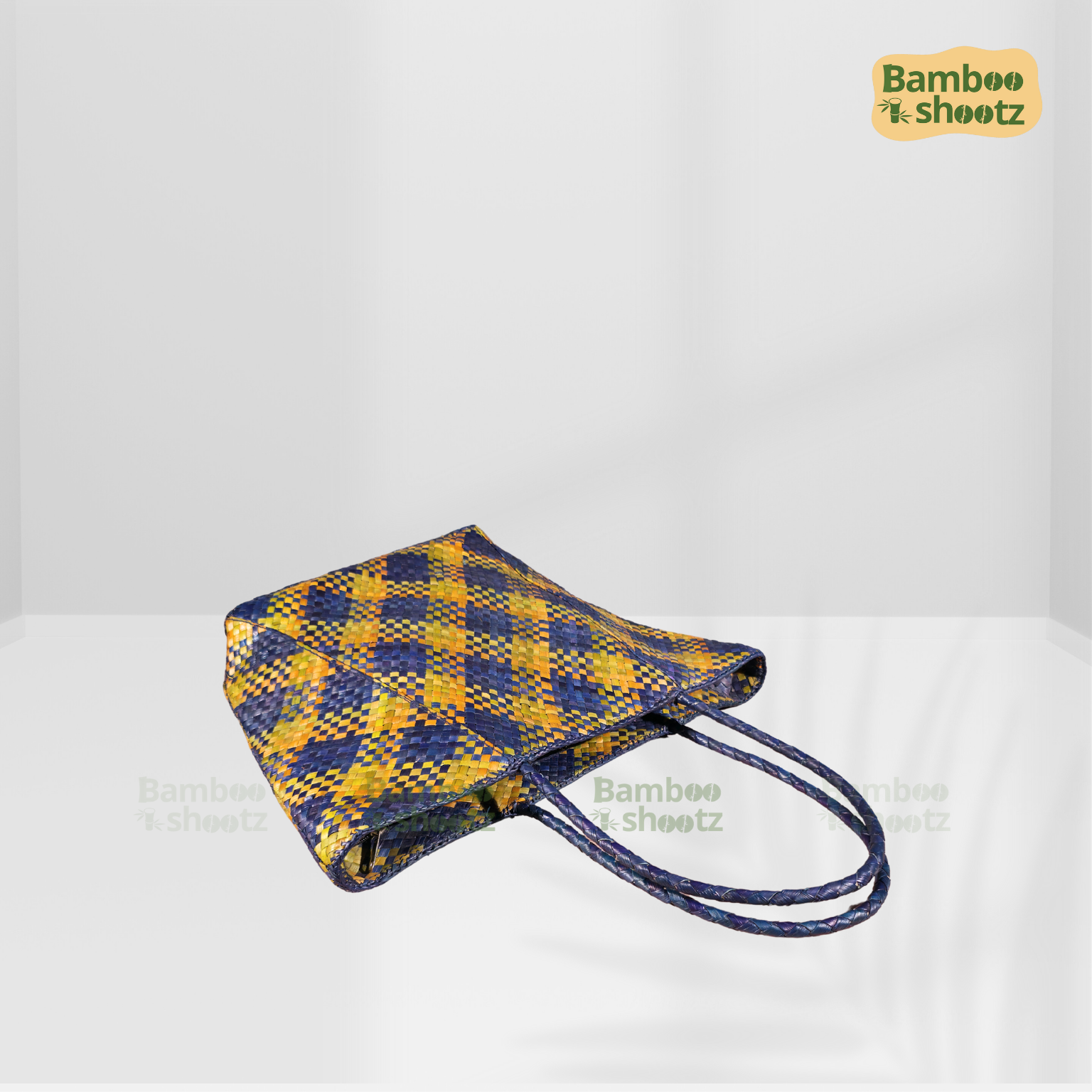 Screwpine Indoors Tote bag Checked Blue x Sandal