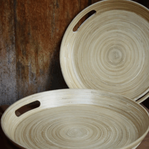 Bamboo House Hold Things (Tray & Bottles)